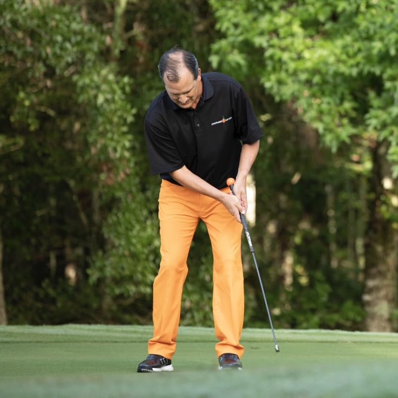 Orange Whip Putter Blade Made in USA, Golf Swing Trainer for Putting, 35"