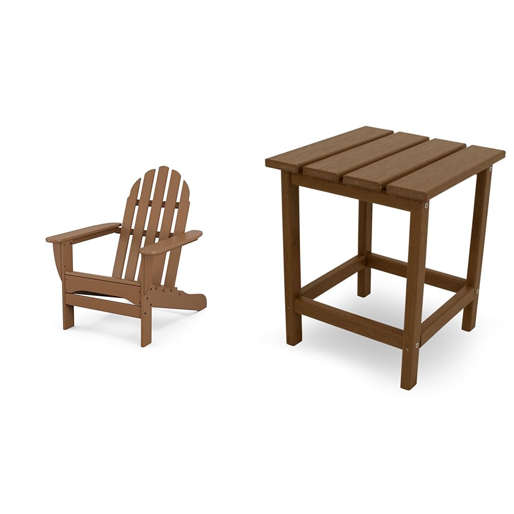 POLYWOOD AD4030PB Classic Outdoor Adirondack Chair, Pacific Blue