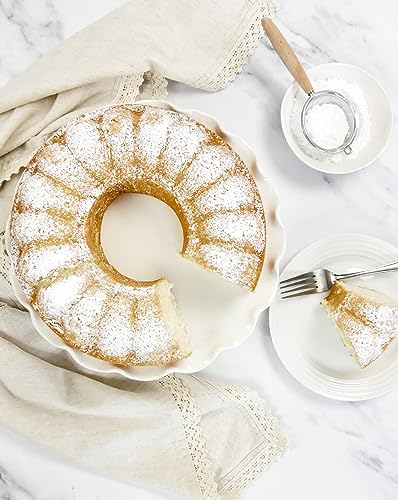 USA Pan Bakeware Nonstick Fluted Tube Cake Pan, Aluminized Steel 10-Inch