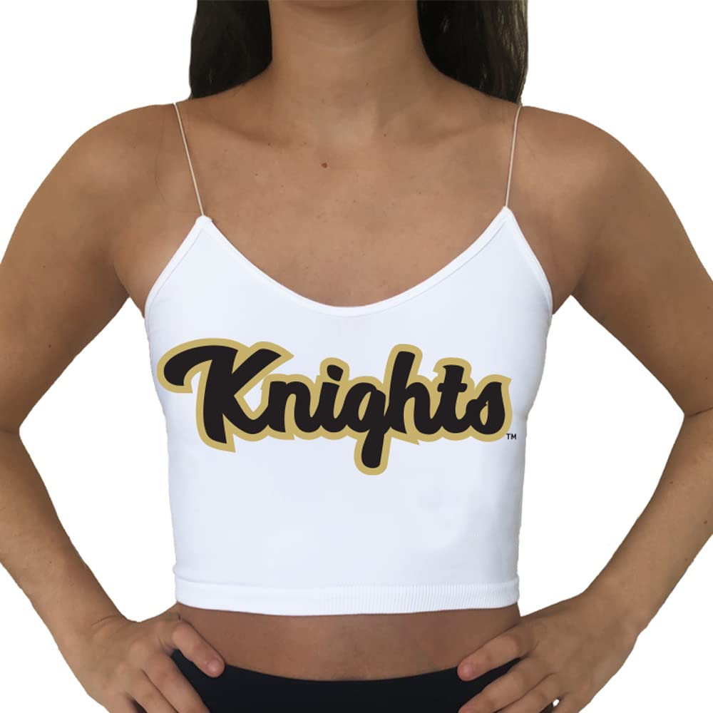 Lojobands Women's Tailgate Outfit College Spaghetti Tank Top Crop Top Made in USA One Size Fits Most