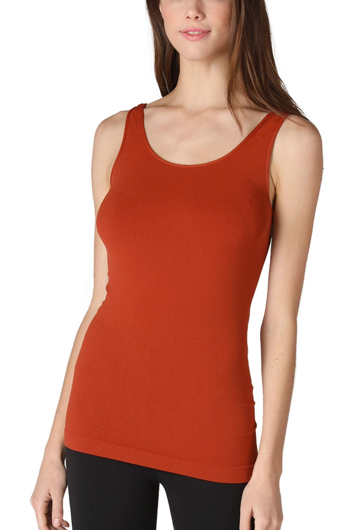 NIKIBIKI Women Seamless Basic Jersey Tank Top, Made in U.S.A, One Size