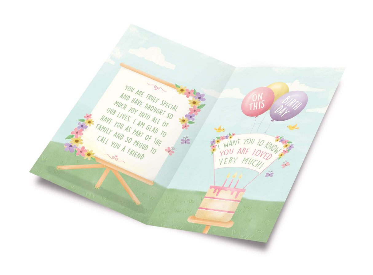 Prime Greetings Friend Birthday Card, Made in America, Eco-Friendly, Thick Card Stock with Premium Envelope 5in x 7.75in, Packaged in Protective Mailer