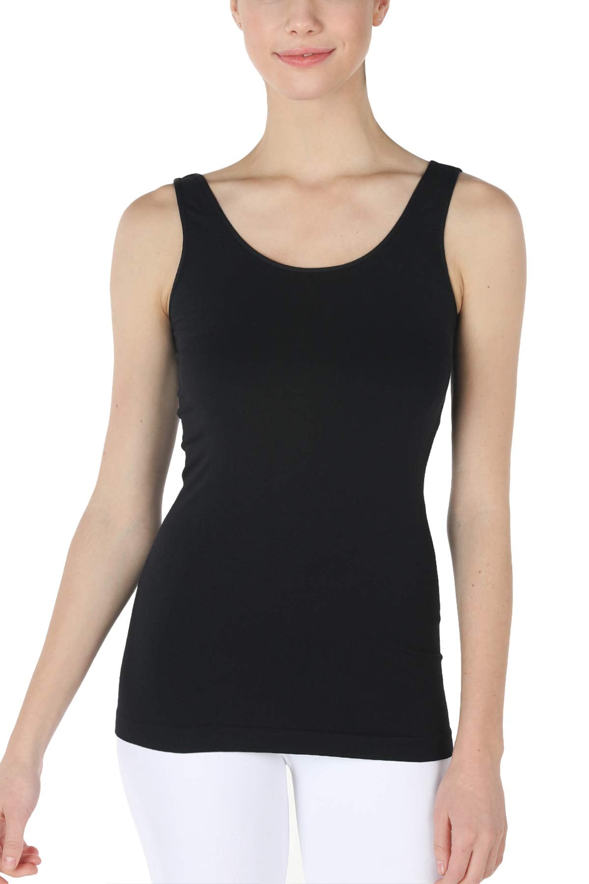 NIKIBIKI Women Seamless Basic Jersey Tank Top, Made in U.S.A, One Size