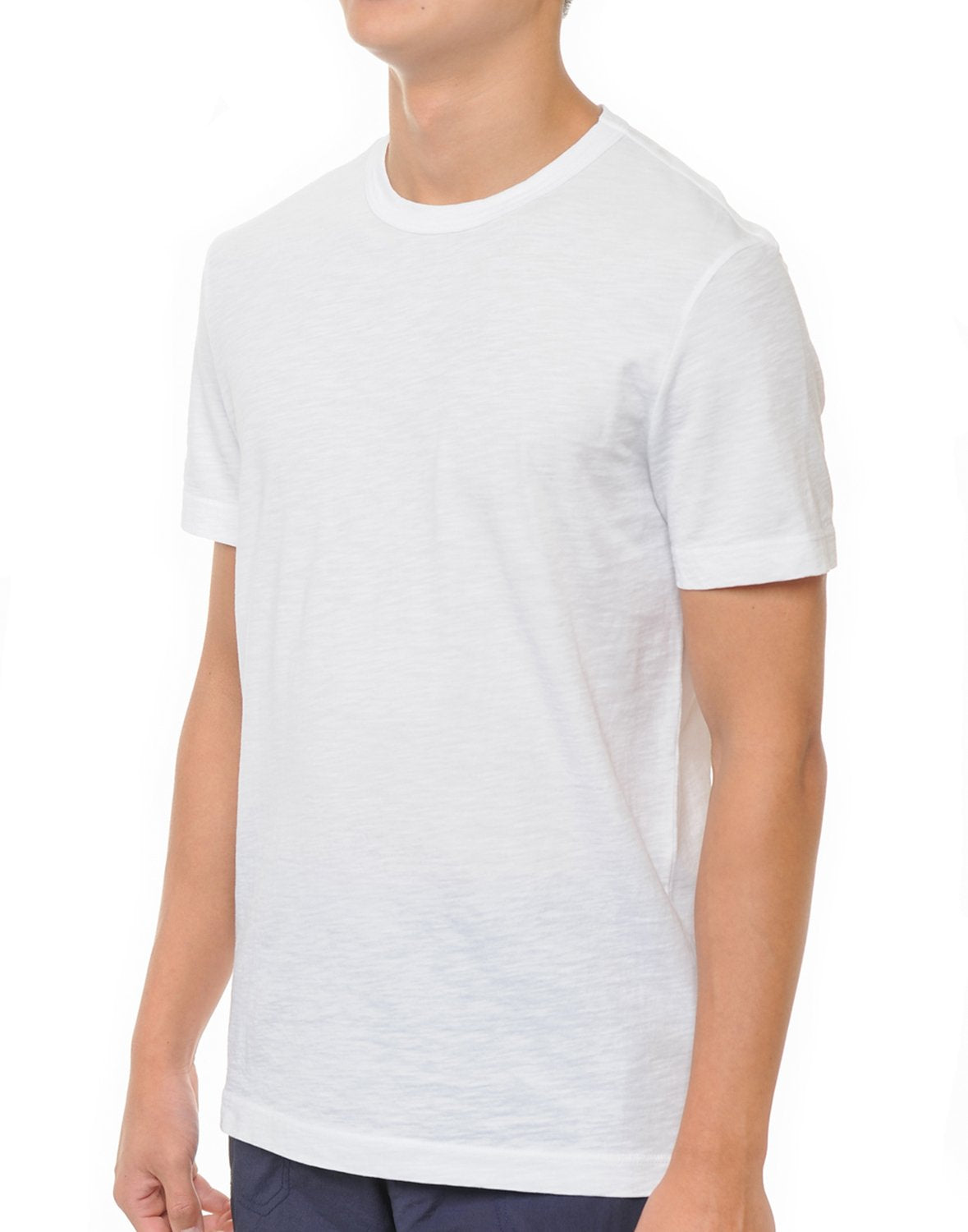 YURO-K Men's Premium Binded Neck Cotton Classic Short Sleeve Crew T-Shirt