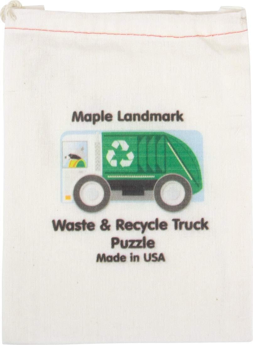 Recycling Truck Shaped Puzzle - Made in USA