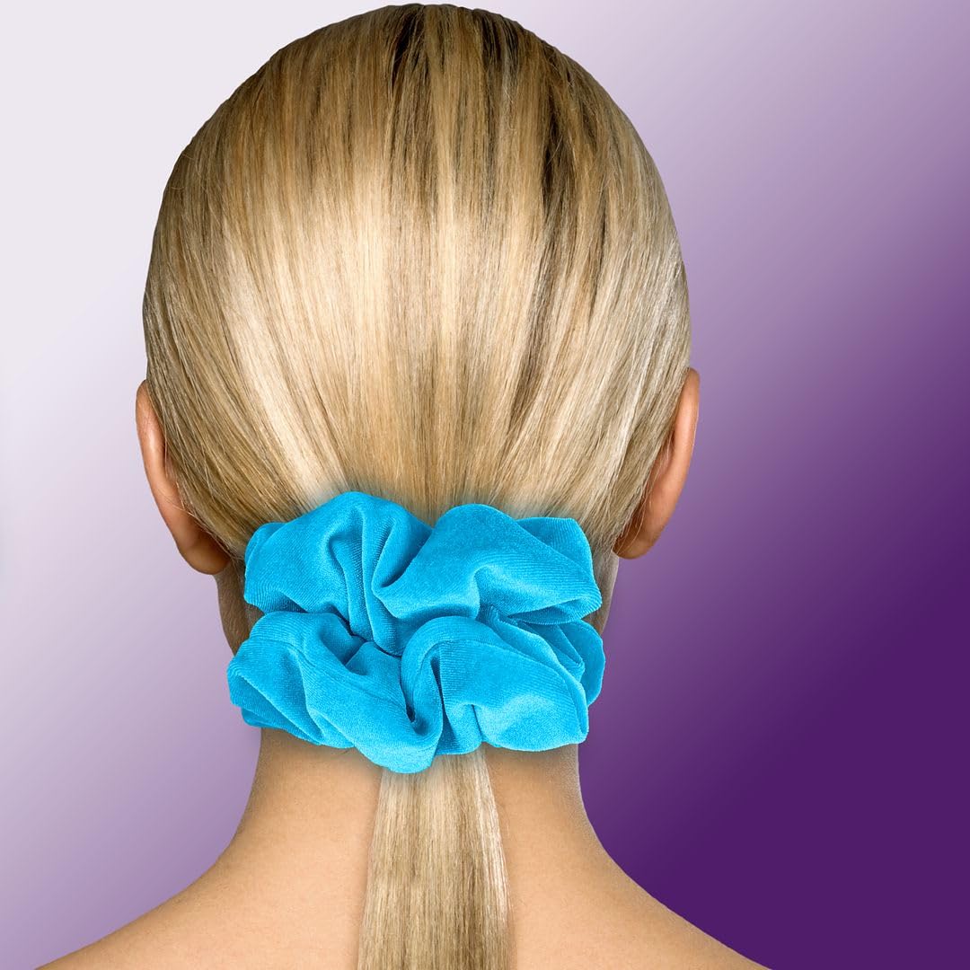 Velvet Scrunchies King Size Leopard XXL Plush Ponytail Holders Oversized Big Made in the USA