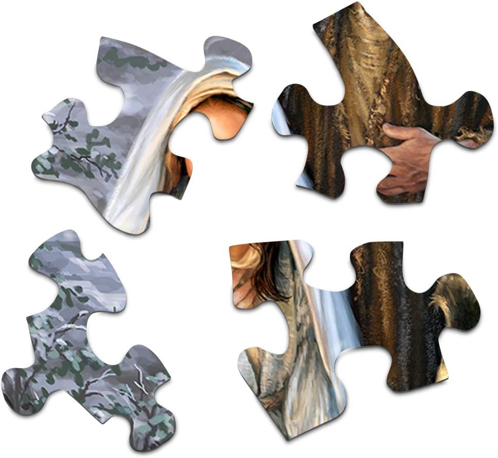 Springbok- Savior is Born 1000 Piece Jigsaw Puzzle - A Nativity Scene is Beautifully Illustrated Celebrating The Meaning of Christmas