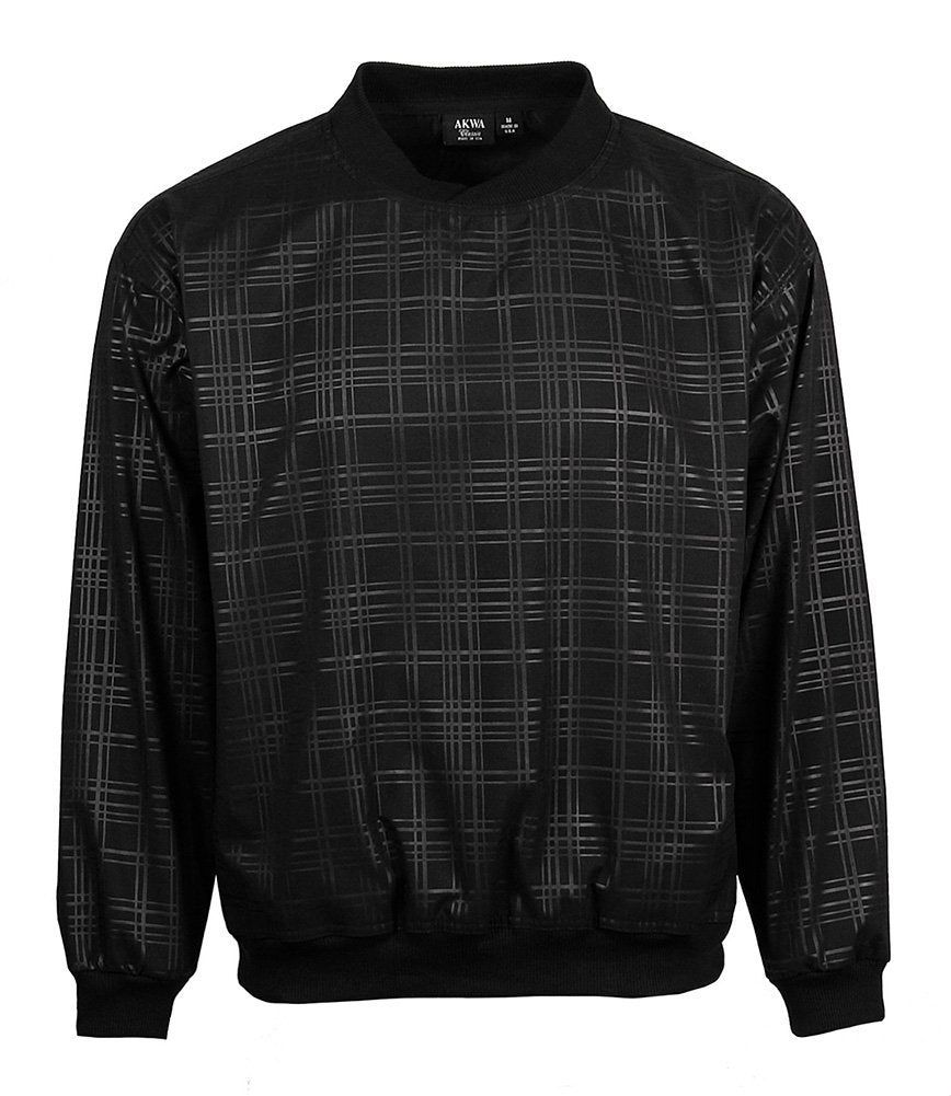 Akwa Men's Embossed Pullover Windshirt Made in USA