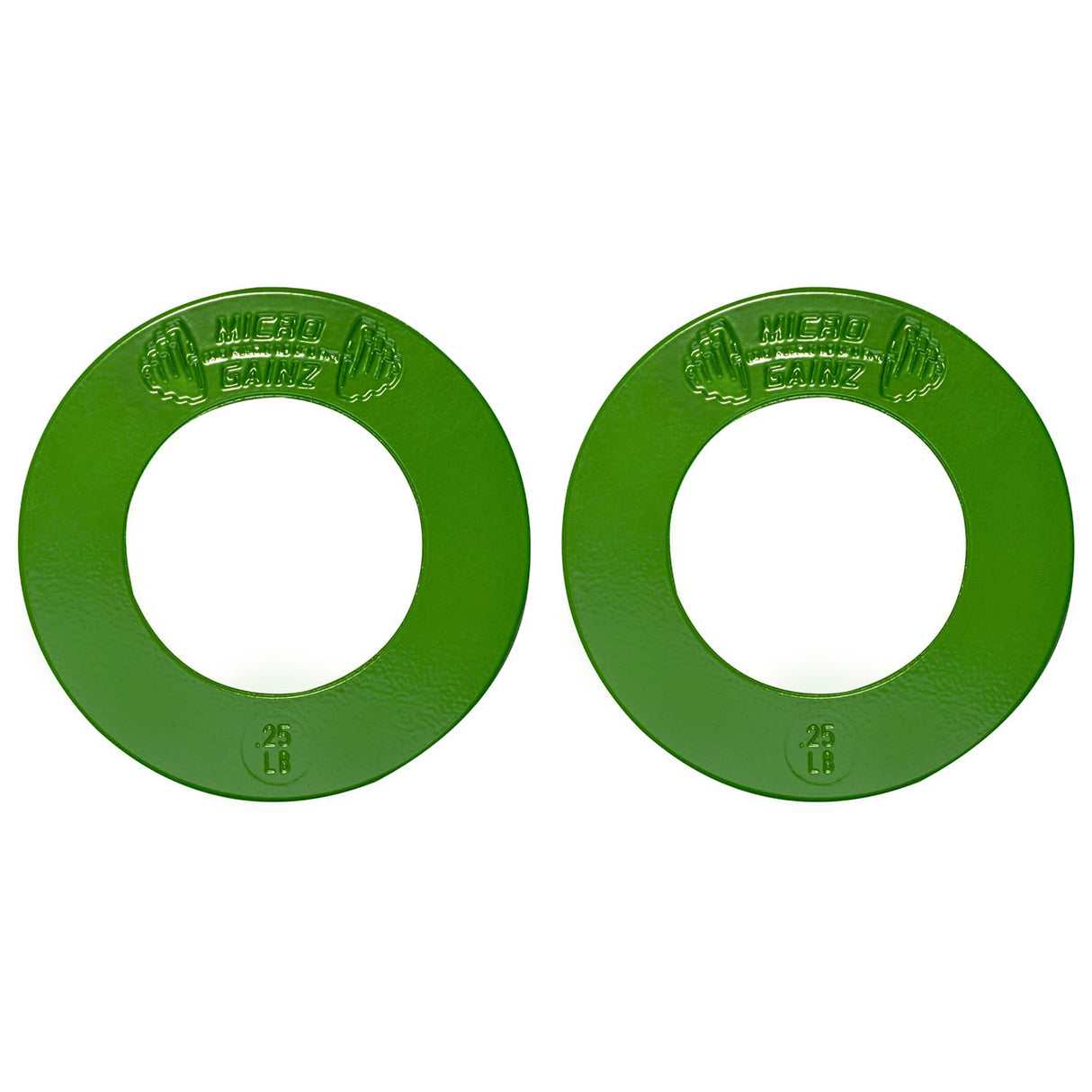 Micro Gainz Multi-Color Calibrated Fractional Weight Plates Set of 2 Pieces, Choose Set (.25LB-1LB), Designed for Olympic Barbell Weights for Strength Training, Made in USA