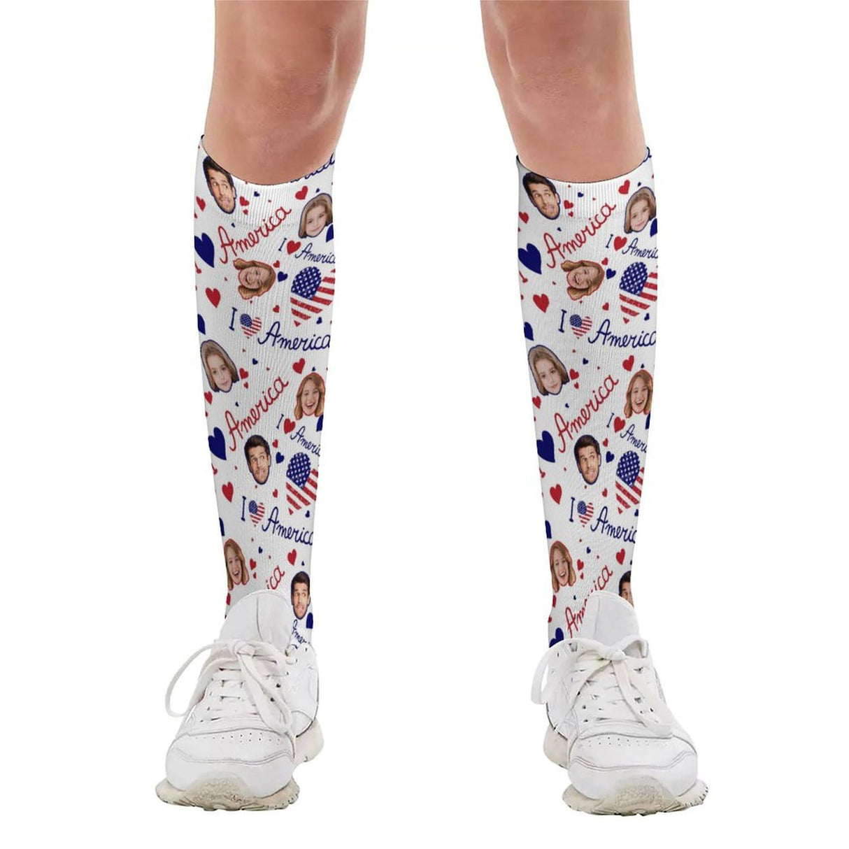 Custom Socks with Picture:Made in USA,Customized Face Socks,Personalized Socks Memorial Gift for Men Women Kid