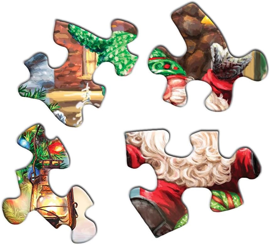 Springbok Gnome Village 500 Piece Holiday Jigsaw Puzzle- Made in The USA with Unique Precision fit Pieces for a Great Puzzling Experience