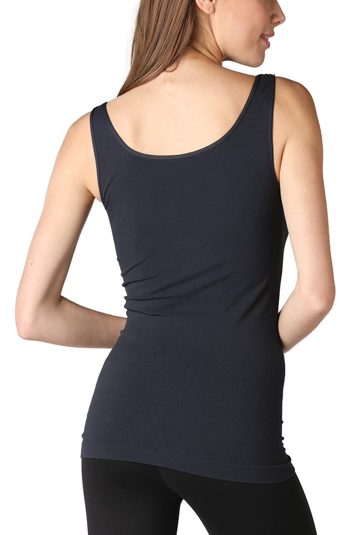 NIKIBIKI Women Seamless Basic Jersey Tank Top, Made in U.S.A, One Size