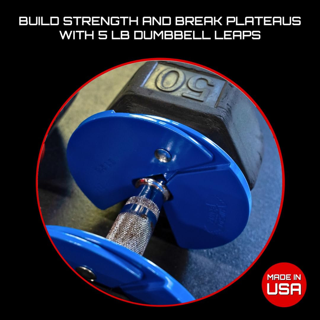 Micro Gainz Dumbbell Fractional 2.5 lb Weight Plate, Ideal for Micro Loading, (Choose Color) 2 Piece Fractional Weight Plates, Designed for Dumbbell Training, Made In USA