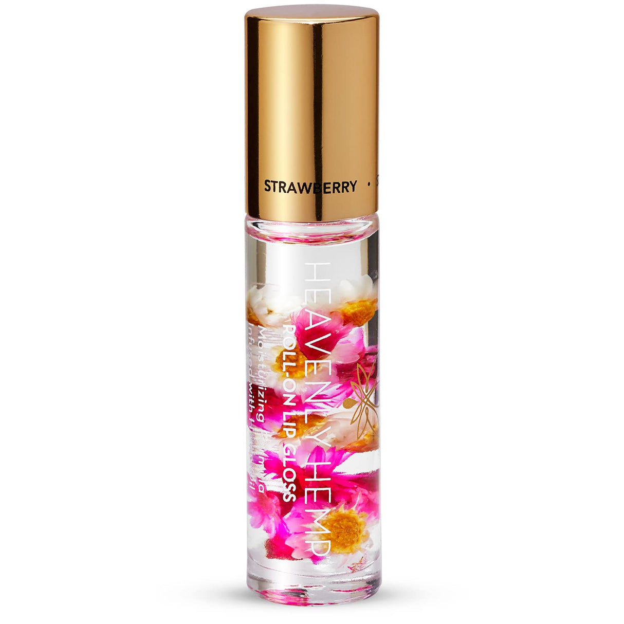 Blossom Scented Roll on Lip Gloss, Infused with Real Flowers, Made in USA, 0.20 fl. oz./5.9ml, Watermelon
