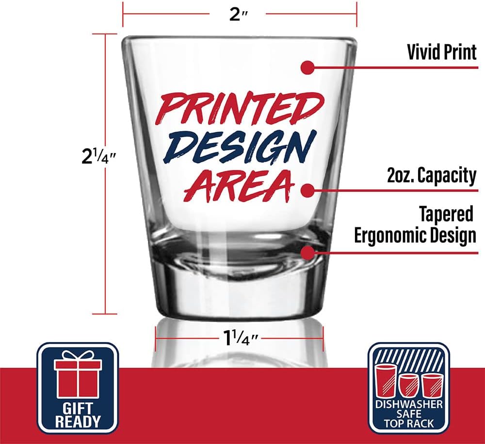 Trump 2024 The Rules Have Changed Shot Glass | 2 oz Bourbon Whiskey Shot Glass | Shot Glasses For Men | Retirement Gifts | 21st Birthday Shot Glass | Made In USA