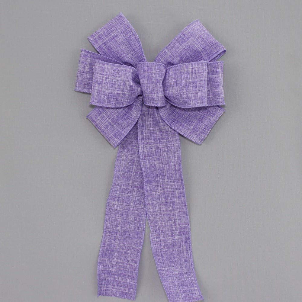 Red Rustic Wreath Bow - Red Christmas Bow by Package Perfect Bows – Made in USA (8 inch bow)