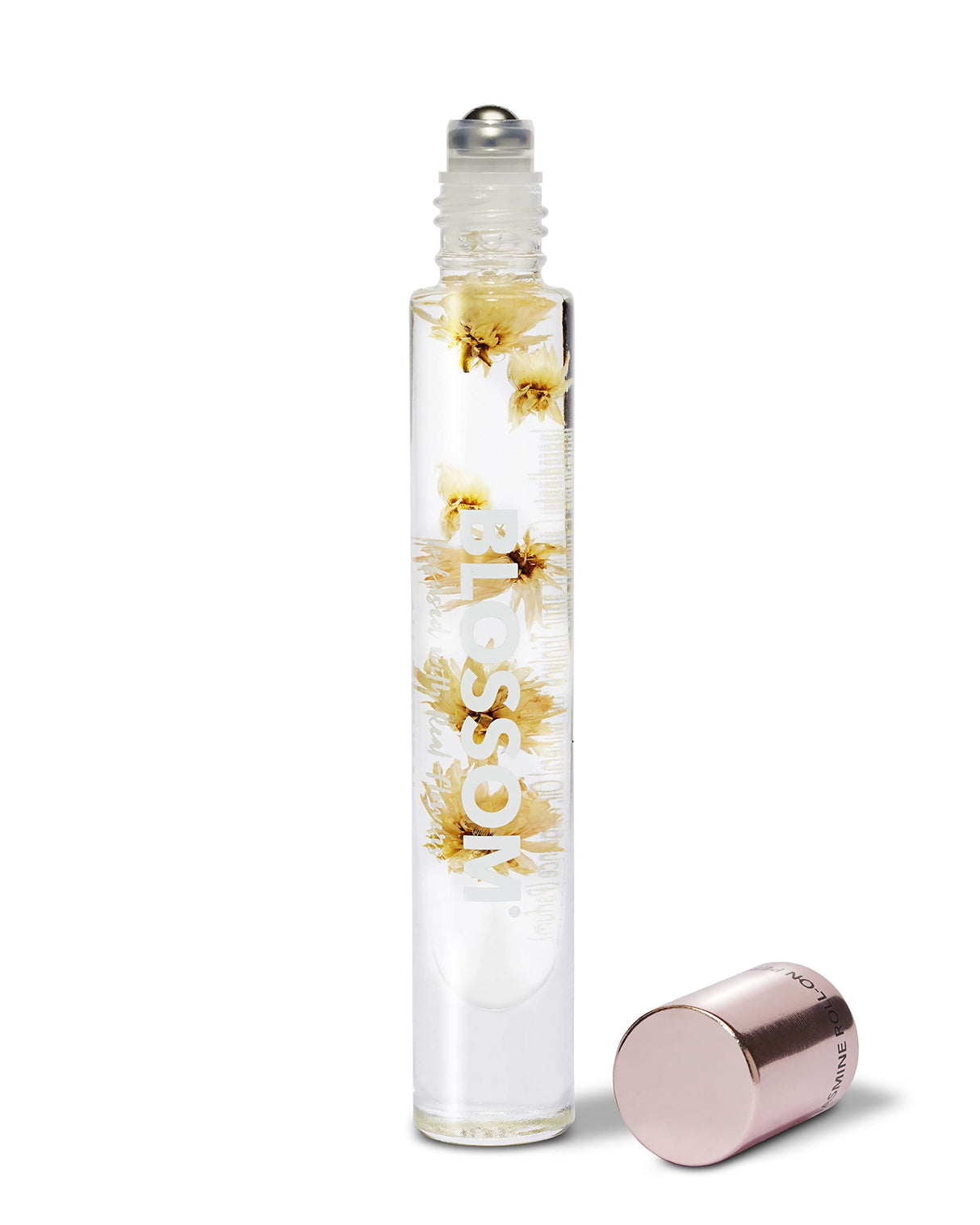 Blossom Roll on Perfume Oil for Women, Alcohol Free Rollerball Perfume with Essential Oil, Infused with Real Flowers, Made in USA, 0.20 oz (Lemon, Bergamot, Violet, White Musk), Cactus Flower