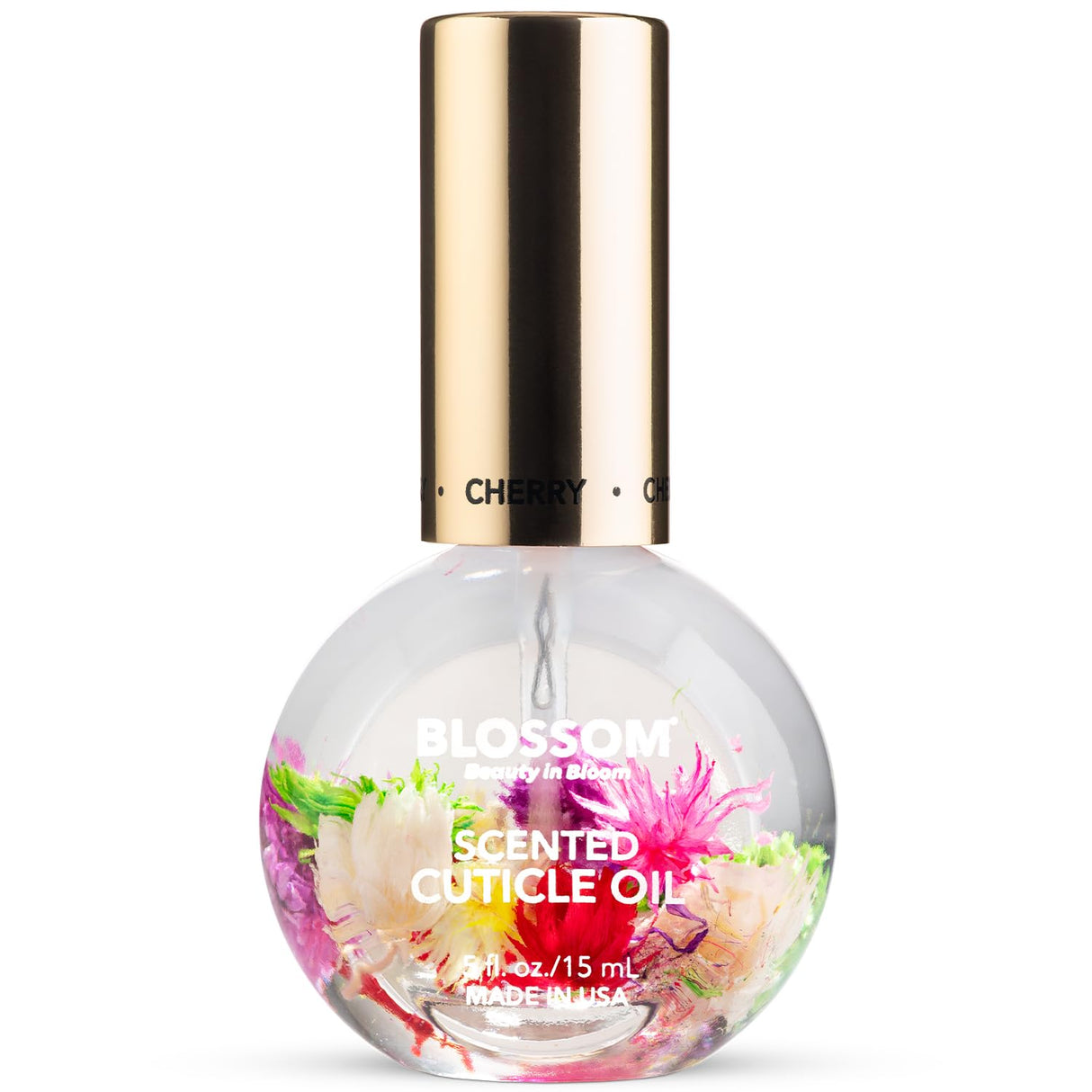 Blossom Scented Cuticle Oil, Infused with Real Flowers, Hydrating, Moisturizing, Strengthening, Made in USA, 0.5 fl. oz, Amazon Exclusive, Watermelon