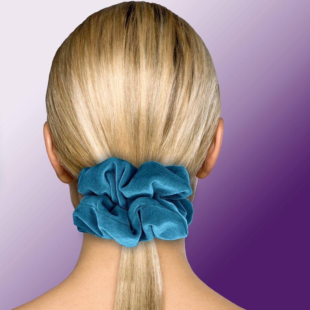 Velvet Scrunchies King Size Leopard XXL Plush Ponytail Holders Oversized Big Made in the USA