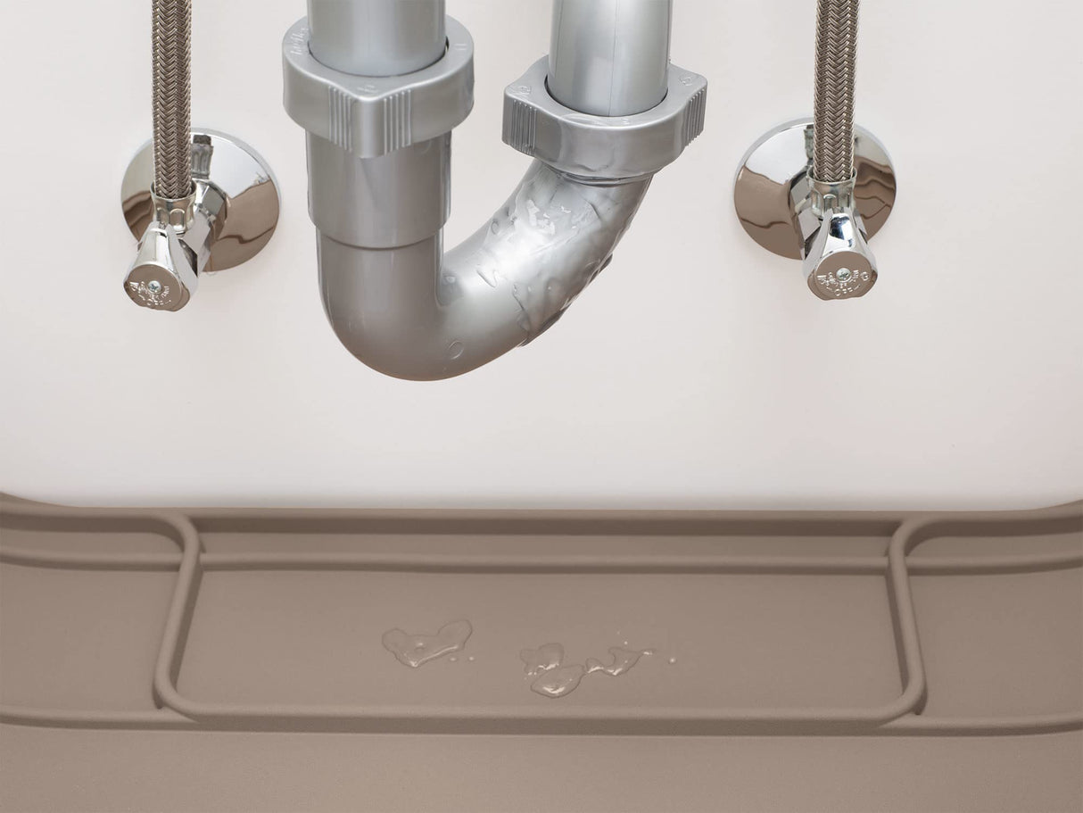 WeatherTech SinkMat – Waterproof Under Sink Liner Mat for Kitchen Bathroom – 34” x 22” Inches - Durable, Flexible Tray – Home undersink Organizer Must Haves, Black