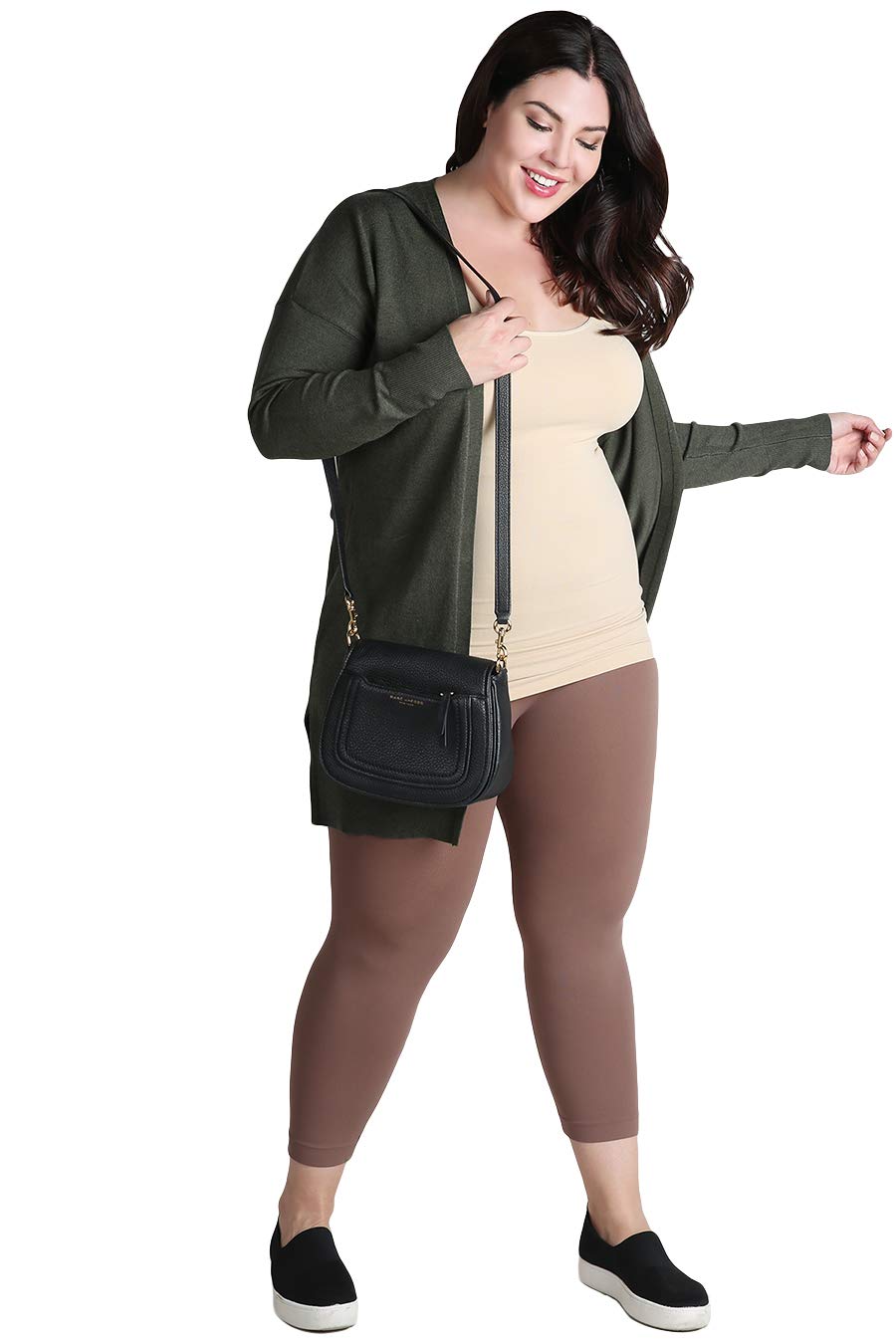 NIKIBIKI Women Seamless Premium Classic Tank Top, Made in U.S.A, Plus Size