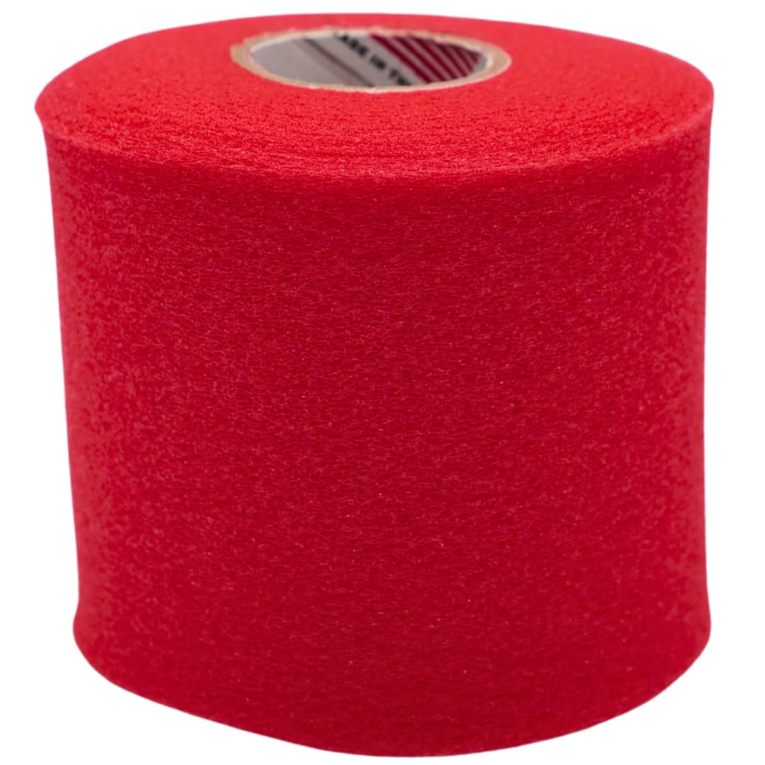 Shield Athletic Underwrap | Bulk Case 48 Rolls of PreWrap, Hair Tie, Headband, Patellar Support, Pre-Wrap Athletic Tape, 2.75" X 30 SYards, Foam Barrier Skin Protection, Flexible, Breathable Red
