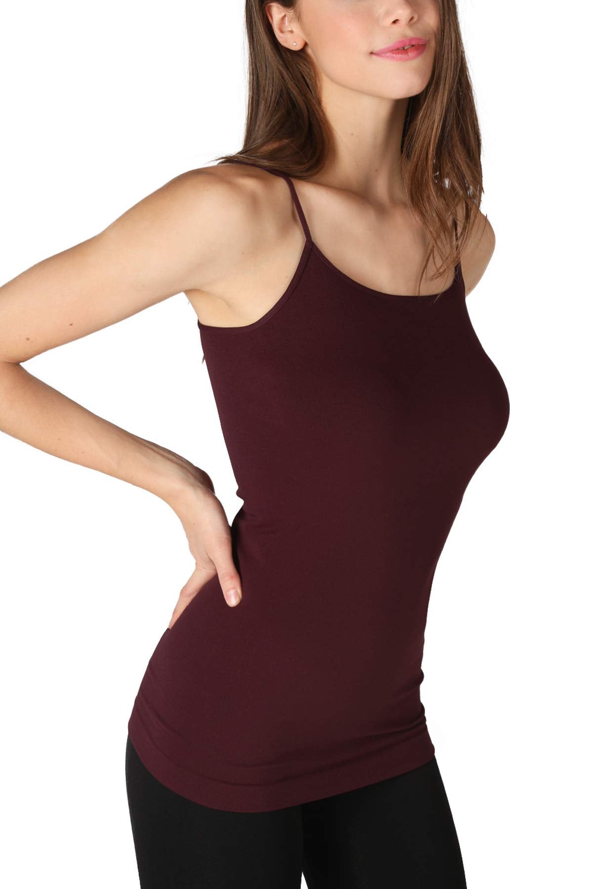 NIKIBIKI Women Seamless Basic Camisole, Made in U.S.A, One Size