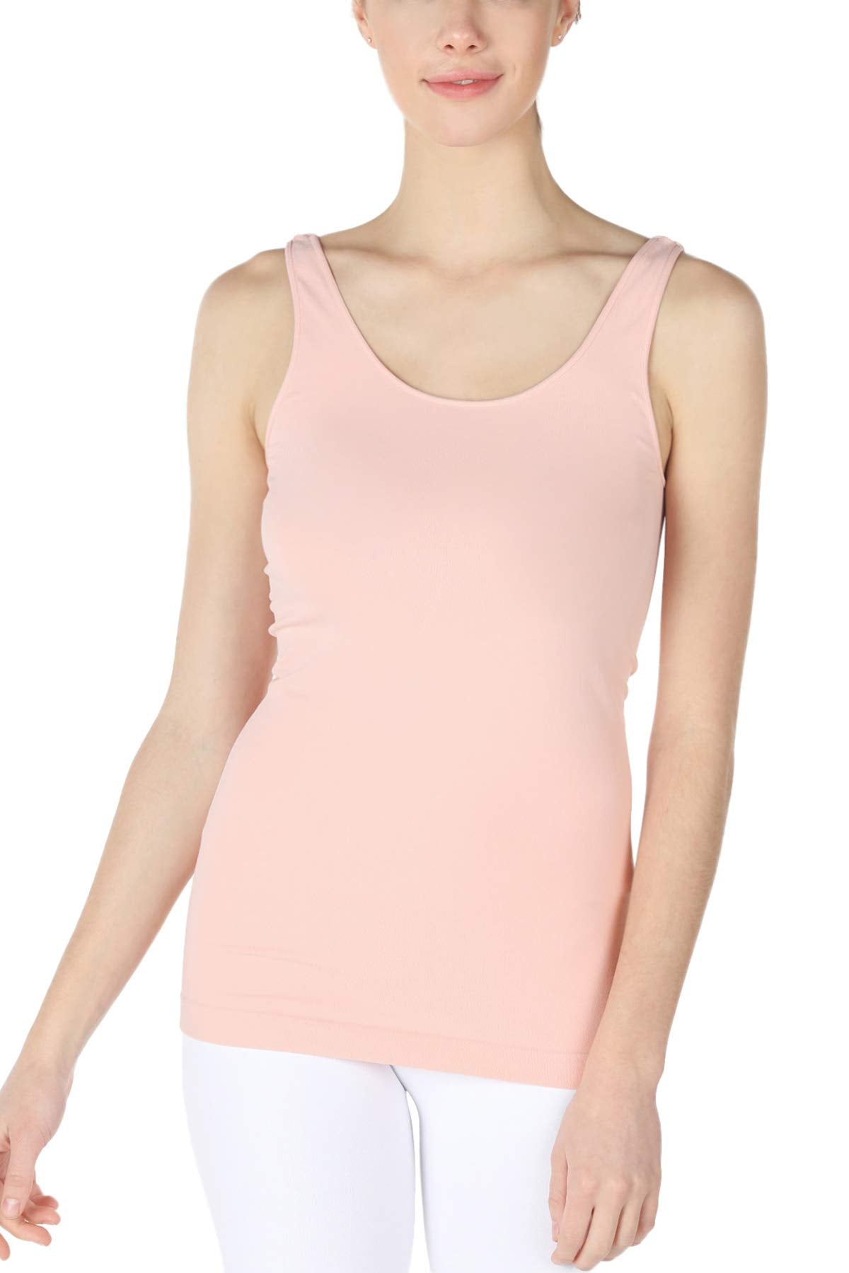 NIKIBIKI Women Seamless Basic Jersey Tank Top, Made in U.S.A, One Size