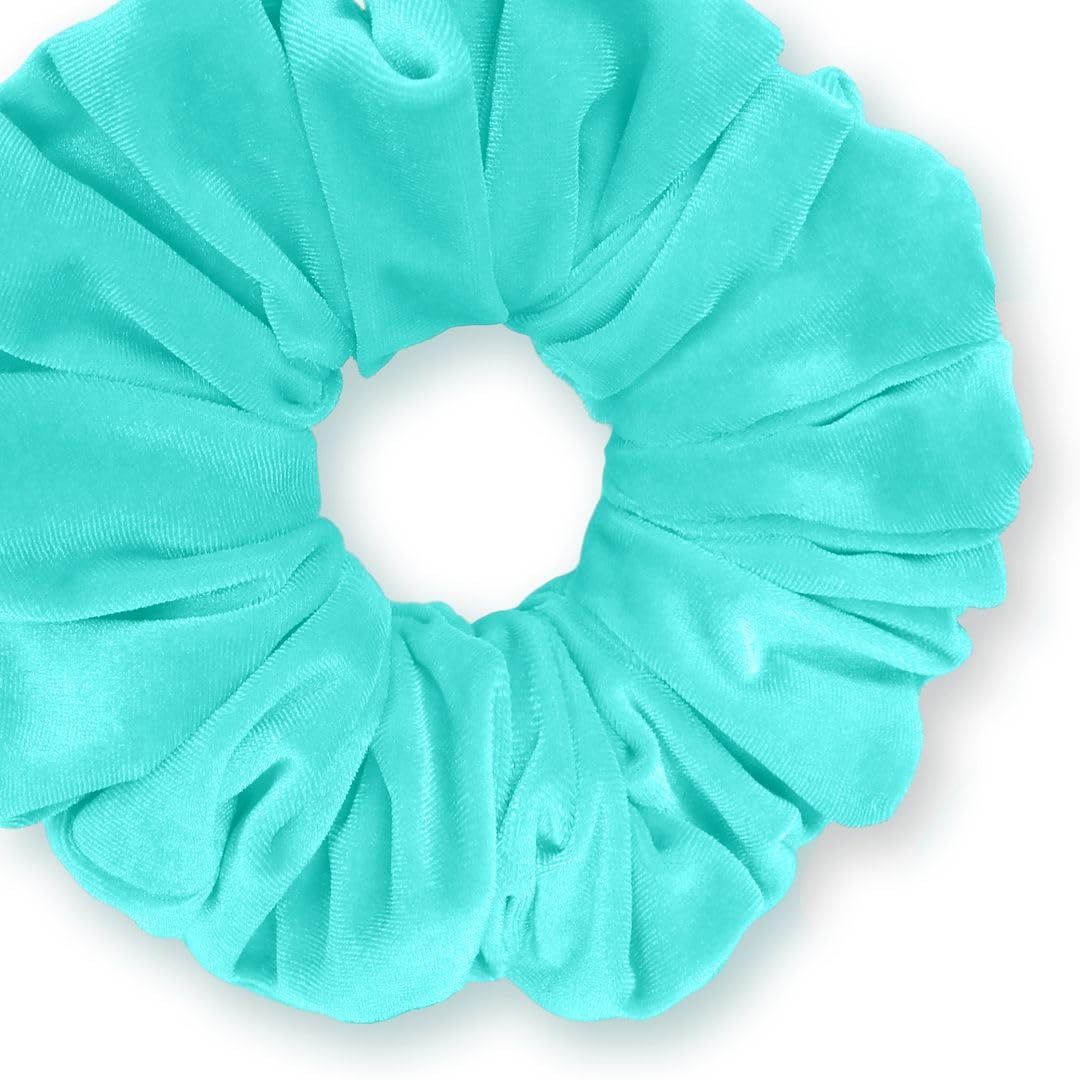 Velvet Scrunchies King Size Leopard XXL Plush Ponytail Holders Oversized Big Made in the USA