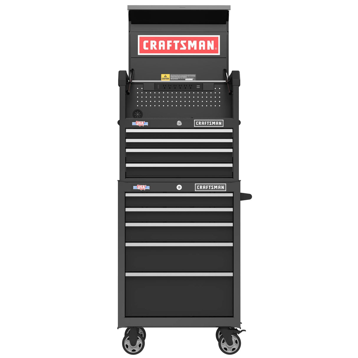 CRAFTSMAN S2000 26IN 4-DRAWER CHEST W/LIGHT & DIVIDE (CMST32642RB)