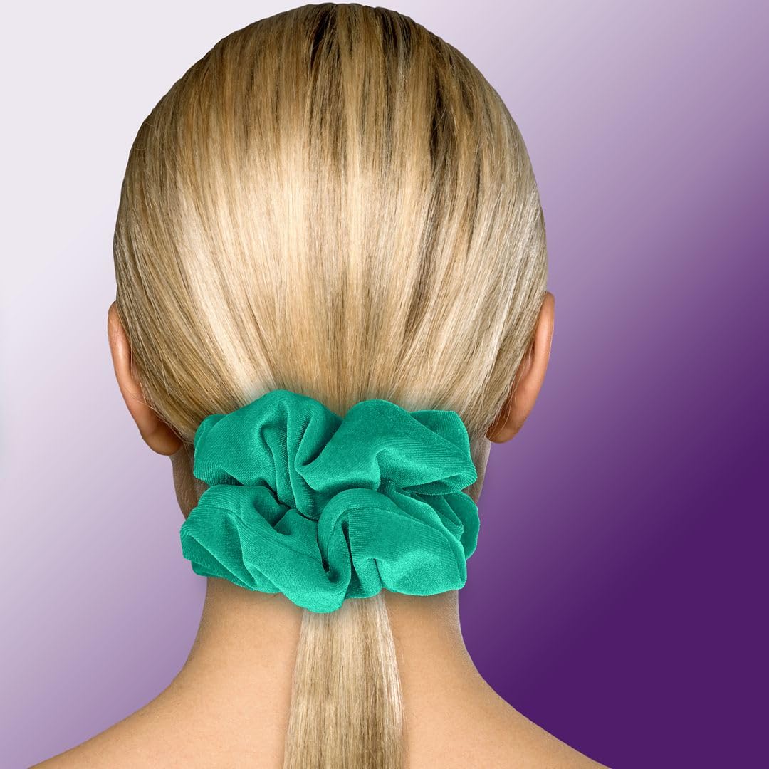 Velvet Scrunchies King Size Leopard XXL Plush Ponytail Holders Oversized Big Made in the USA