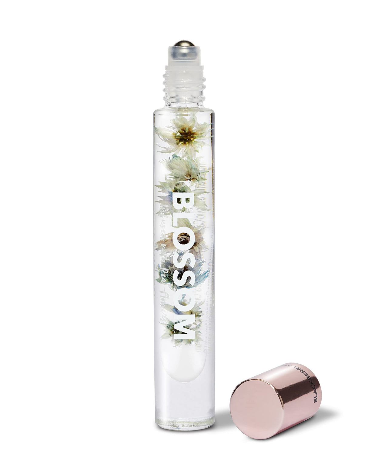 Blossom Roll on Perfume Oil for Women, Alcohol Free Rollerball Perfume with Essential Oil, Infused with Real Flowers, Made in USA, 0.20 oz (Lemon, Bergamot, Violet, White Musk), Cactus Flower