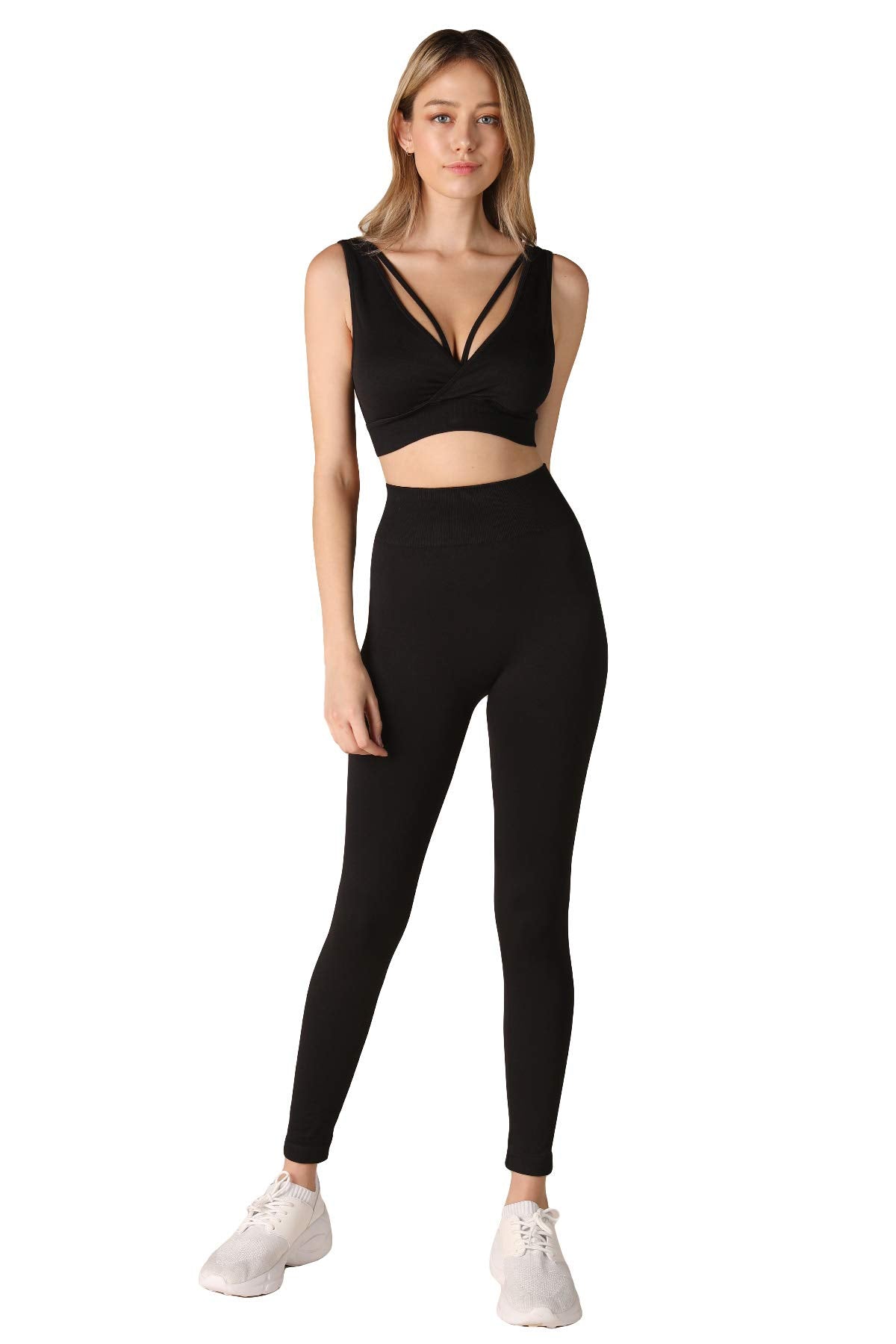 NIKIBIKI Women Seamless Signature Classic Leggings, Made in U.S.A, One Size