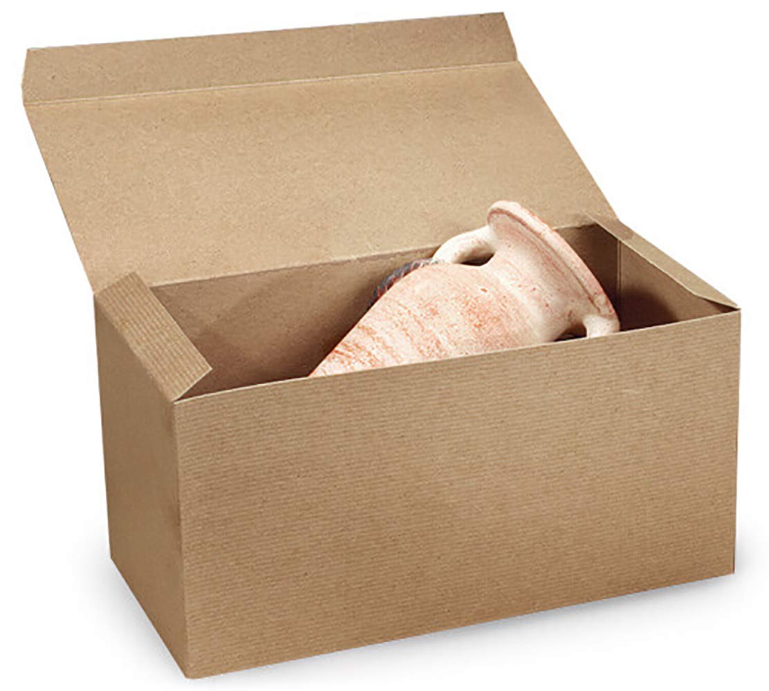 Made in USA 10-Count Recycled Brown Kraft Gift Boxes (5" X 5" X 3") with Tuck Lids for Weddings, Crafting and Baking Packaging Needs
