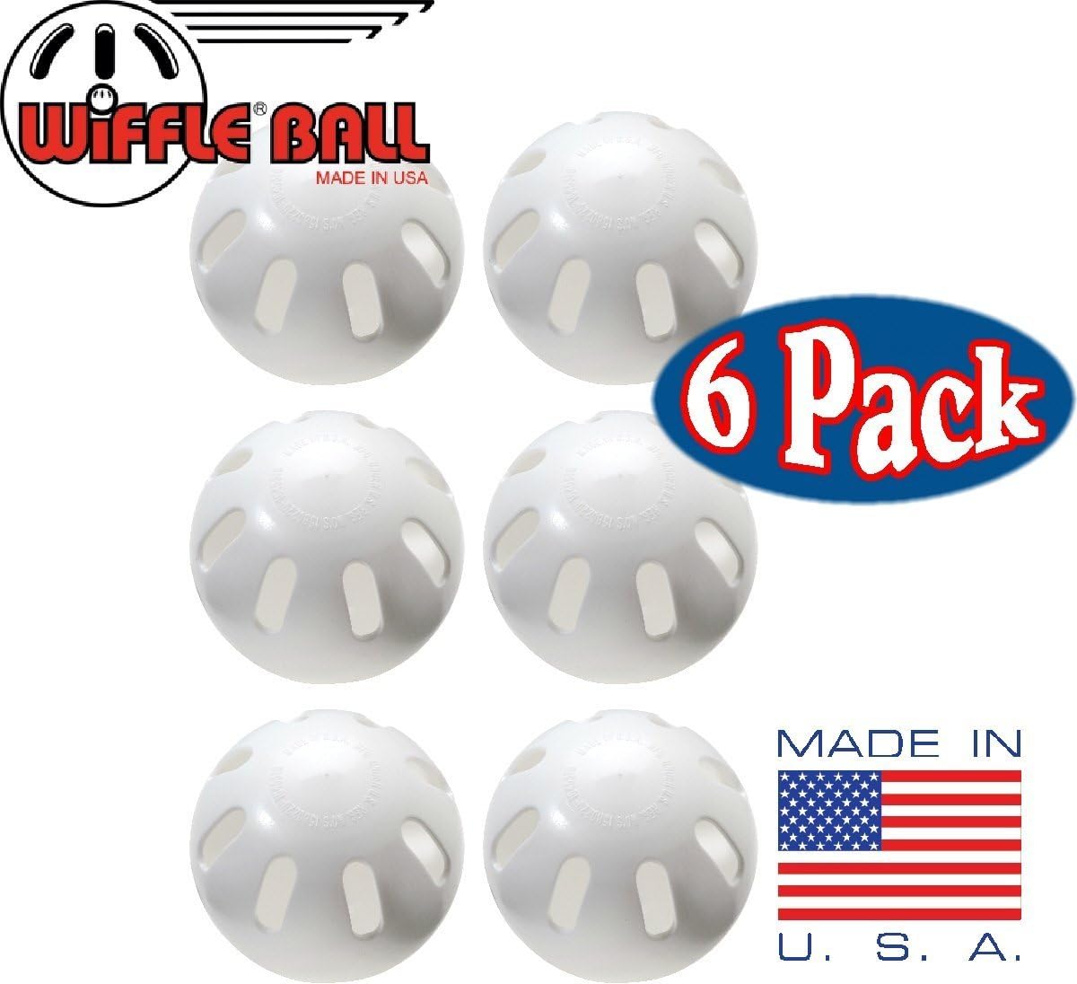 WIFFLE Ball 6 Baseballs Official Size - 6 Pack Ball 32" Bats 2 Pack, BSN Orange Throw Down Bases (5 Piece), Gift Set Bundle + Bonus NOIS Tissue Pack