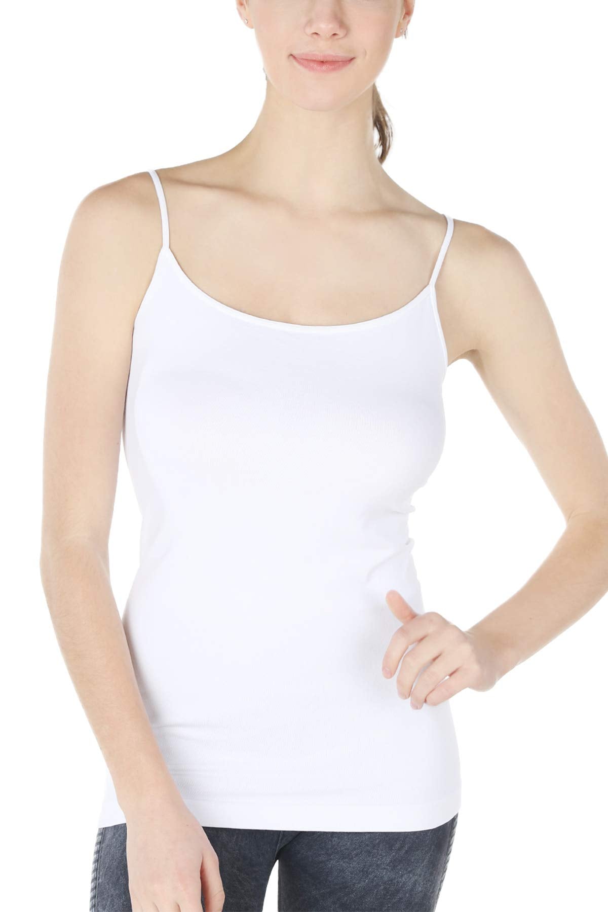 NIKIBIKI Women Seamless Basic Camisole, Made in U.S.A, One Size
