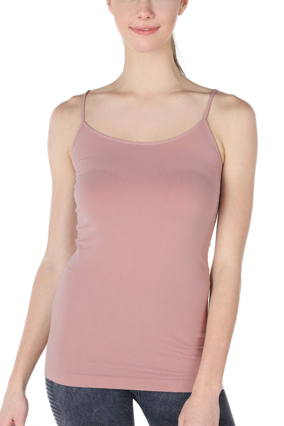 NIKIBIKI Women Seamless Basic Camisole, Made in U.S.A, One Size