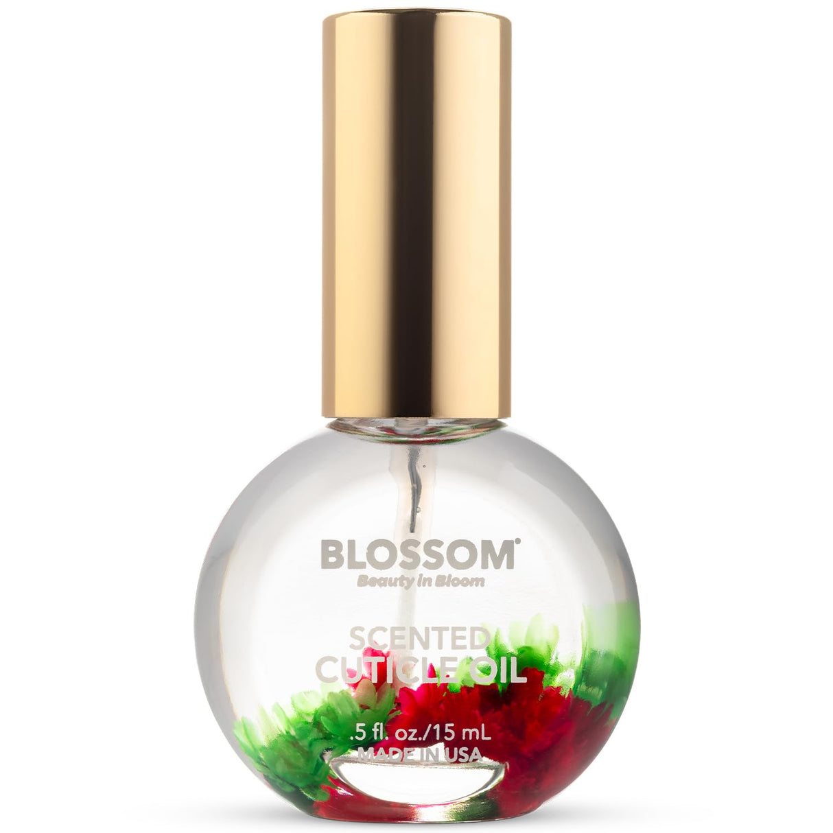 Blossom Scented Cuticle Oil, Infused with Real Flowers, Hydrating, Moisturizing, Strengthening, Made in USA, 0.5 fl. oz, Amazon Exclusive, Watermelon