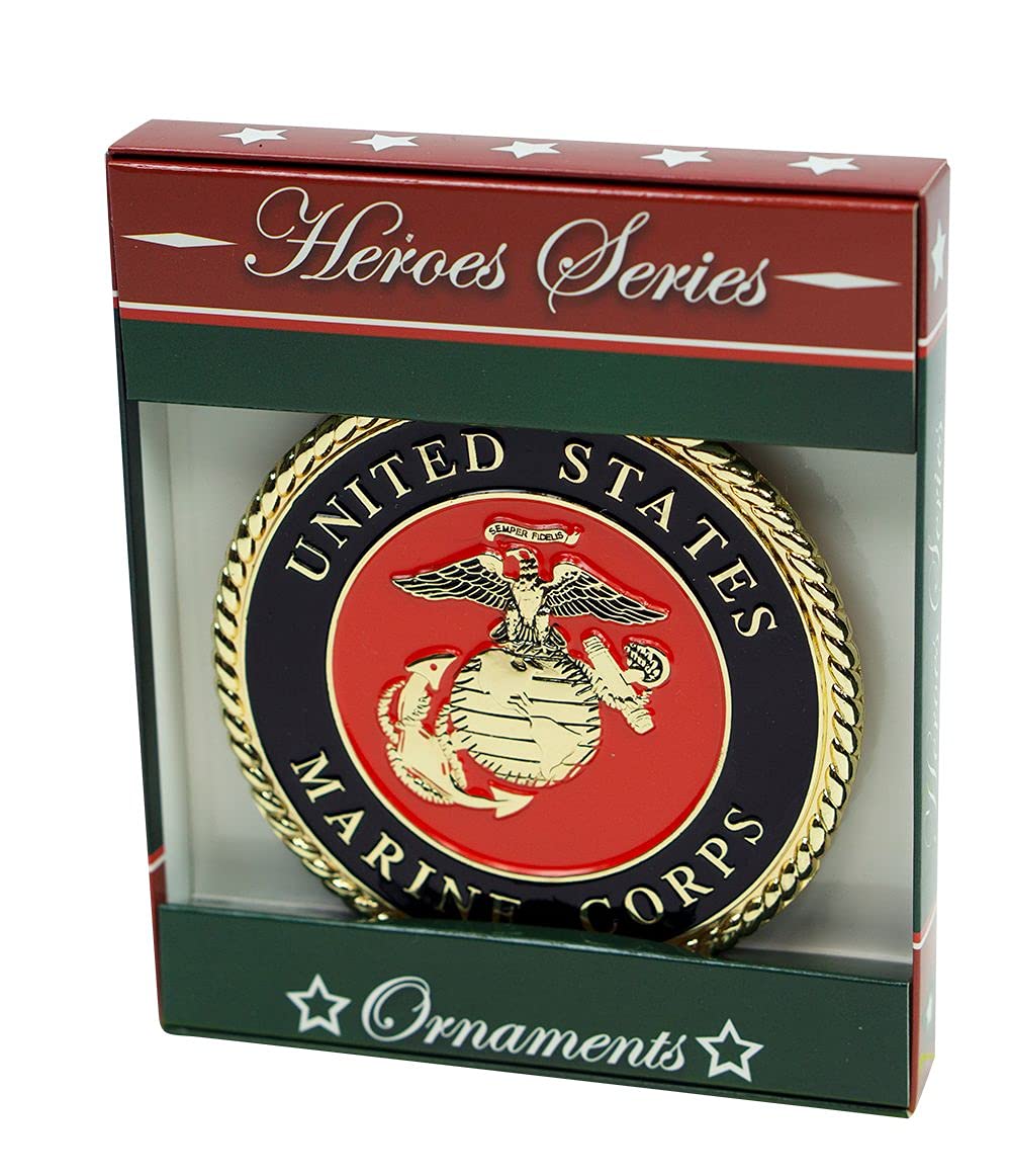 Allied Products Navy Heroes Series Holiday Ornament - Officially Licensed Navy Medallion