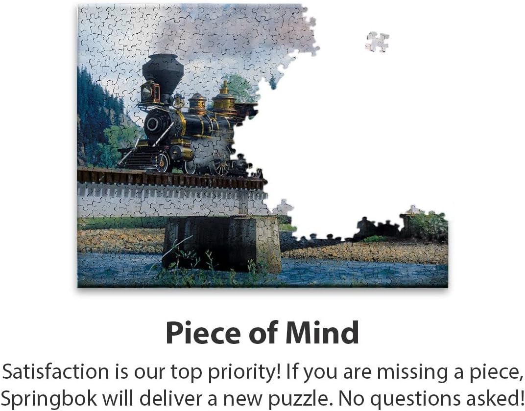 Springbok Puzzles - Durango Express - 500 Piece Jigsaw Puzzle - Large 18 Inches by 23.5 Inches Puzzle - Made in USA - Unique Cut Interlocking Pieces