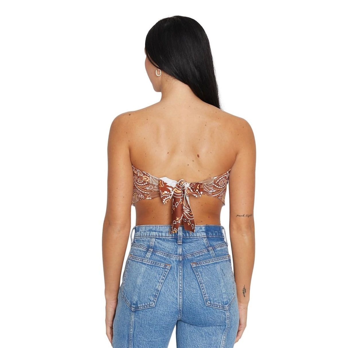 Lojobands Women's Bandana Top Tailgate Outfit College Tank Top Crop Top Made in USA One Size Fits Most