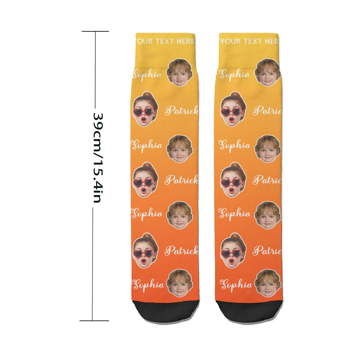 Custom Socks with Picture:Made in USA,Customized Face Socks,Personalized Socks Memorial Gift for Men Women Kid