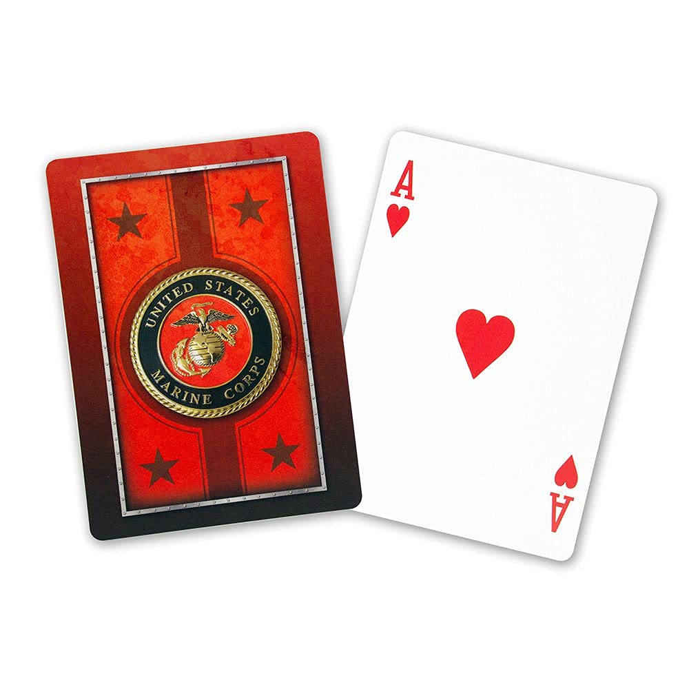 Springbok - United States Marine Corps Playing Cards - Officially Licensed 52 Playing Card Deck - Made in USA