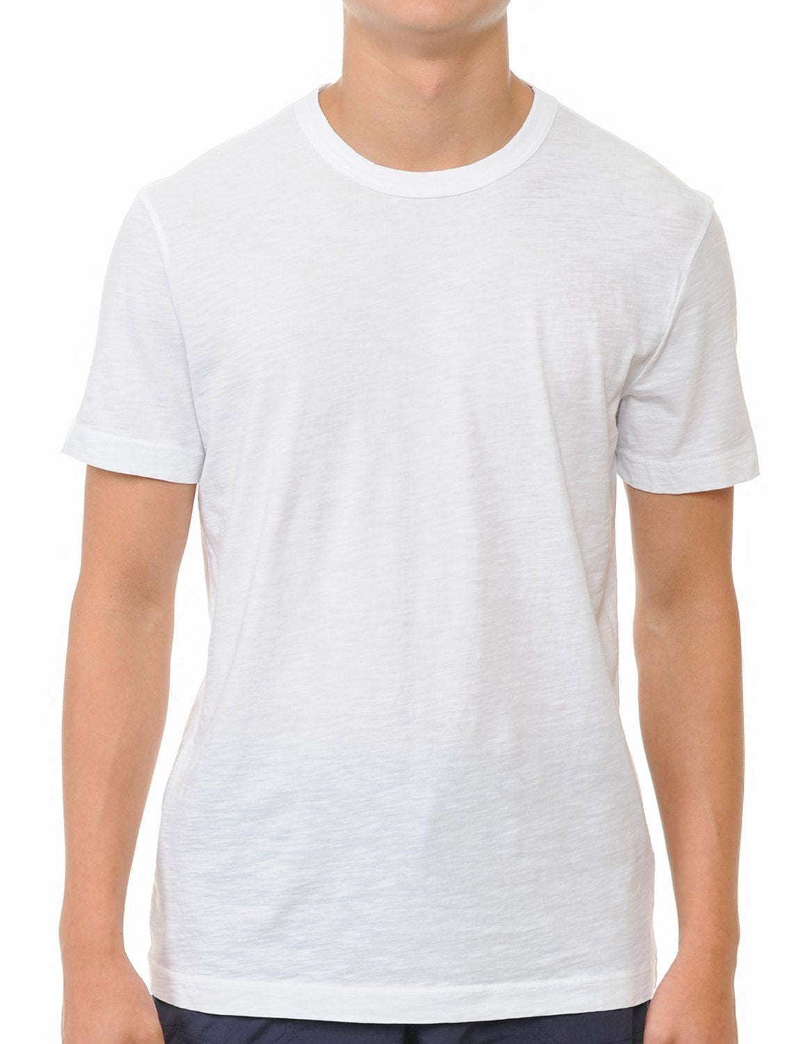 YURO-K Men's Premium Binded Neck Cotton Classic Short Sleeve Crew T-Shirt