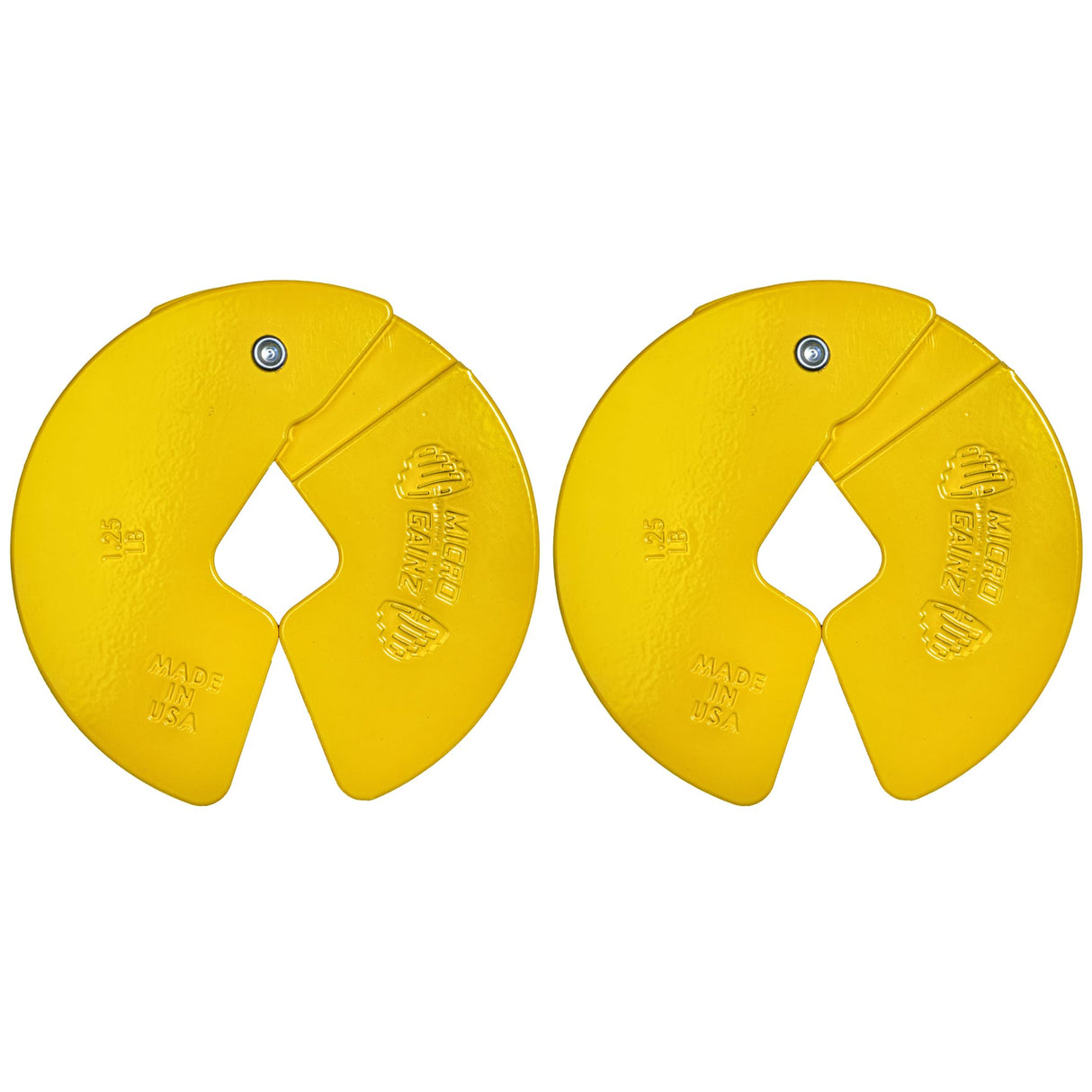 Micro Gainz Dumbbell Fractional 1.25lb Weight Plate, Ideal for Micro Loading, (Choose Color) 2 Piece Fractional Weight Plates, Designed for Dumbbell Training, Made In USA