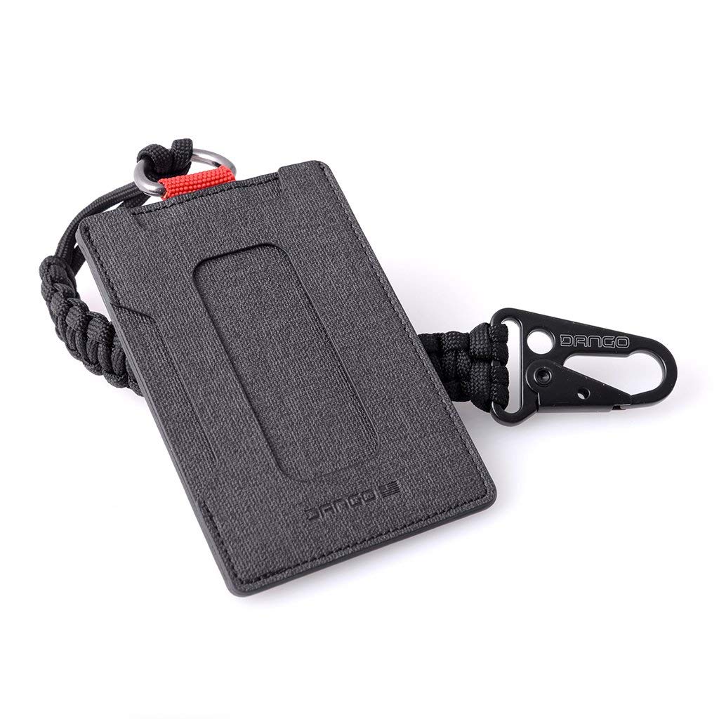 Dango Slim Minimalist Wallet for Men - RFID Blocking - Durable Dtex Water Resistant Material, Black