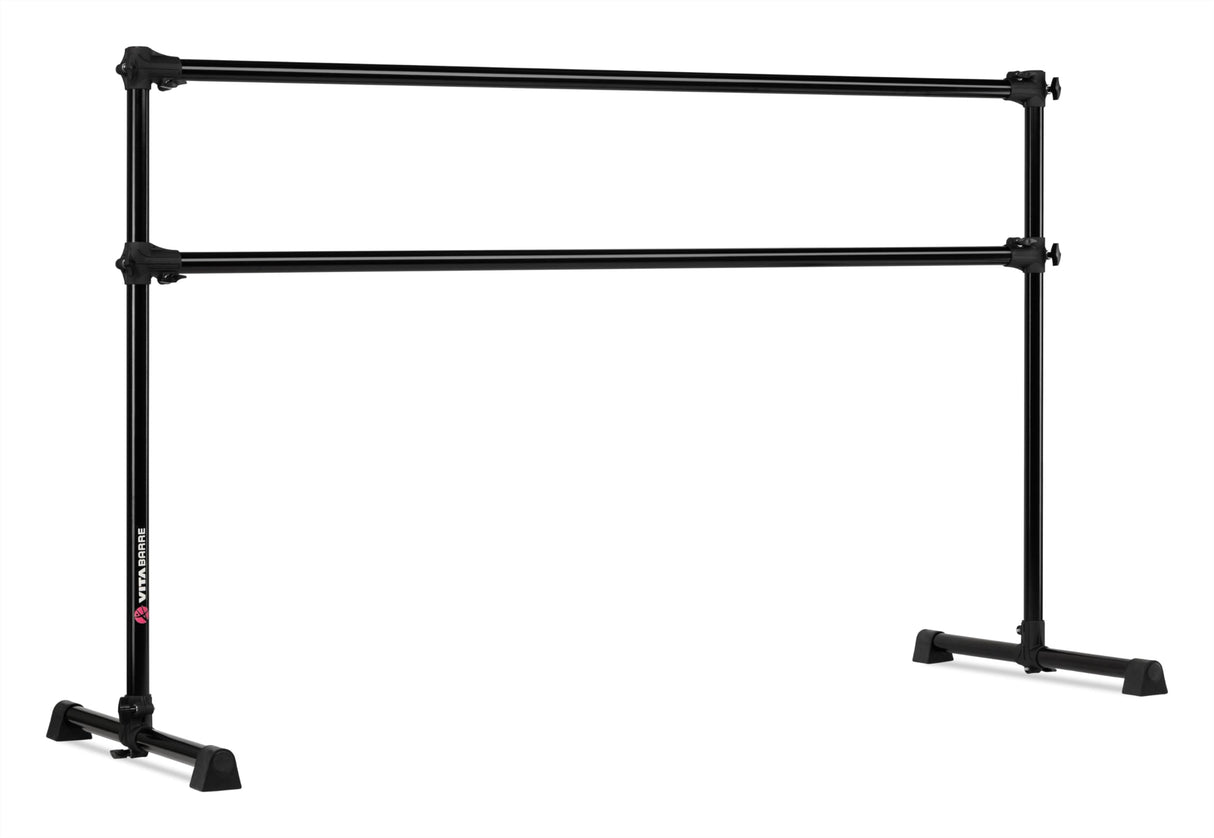 VITA Barre Portable Freestanding Double Ballet Barre, Prodigy, Aluminum | Adjustable Height, USA Made, Home or Gym Exercise Equipment for Kids & Adults | Dance, Fitness, Pilates