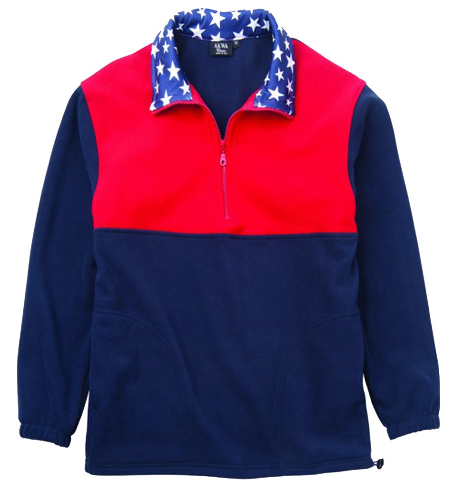 Akwa Men's Patriotic 1/2 Zip Pullover