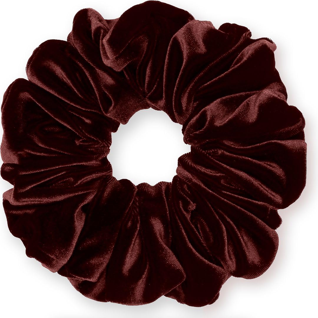 Velvet Scrunchies King Size Leopard XXL Plush Ponytail Holders Oversized Big Made in the USA