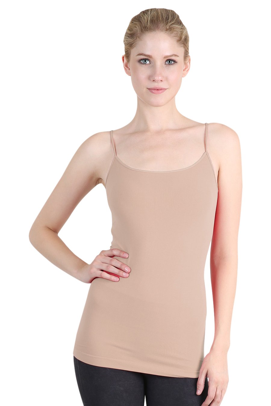 NIKIBIKI Women Seamless Basic Camisole, Made in U.S.A, One Size